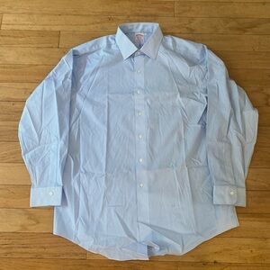 BROOKS BROTHERS Dress Shirt (16.5, Blue, Cotton)